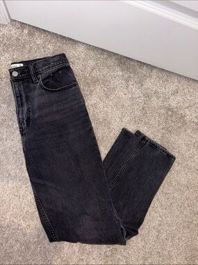 Abercrombie & Fitch Women's Straight Leg Black Jeans